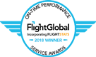 ON-TIME PERFORMANCE FlightGlobal Incorporating FLIGHTSTATS 2018 WINNER SERVICE AWARDS