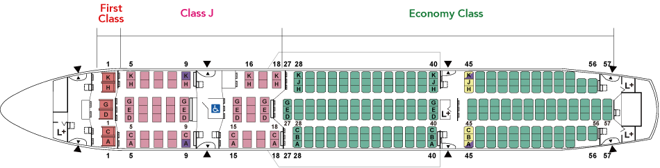 Boeing787-8 (788) / Aircrafts and seats - JAL