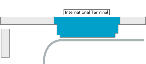 All the Domestic or International Flights depart from the same terminal.