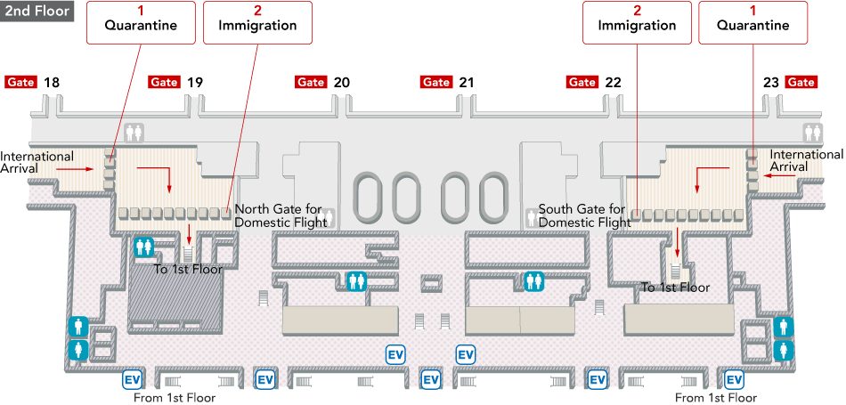 Kansai International Airport Terminal Map (airport Guide) - Jal 