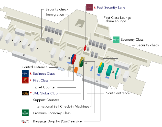 Narita International Airport Terminal 2/Check-in area (Airport guide ...