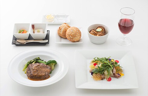 Inflight dining (JAL Business Class) - JAL International Flights