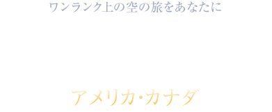 ワンランク上の空の旅をあなたにビジネスクラス プレミアムエコノミークラスで行く アメリカ・カナダ