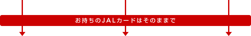 お持ちのJALカードはそのままで