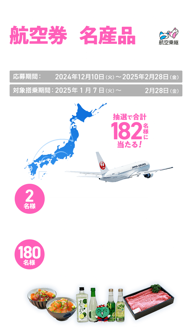 JAL・航空乗継利用促進協議会 共同乗継キャンペーン