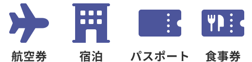 航空券 宿泊 パスポート 食事券