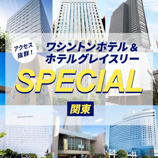 アクセス抜群！ワシントンホテル＆ホテルグレイスリー SPECIAL 関東