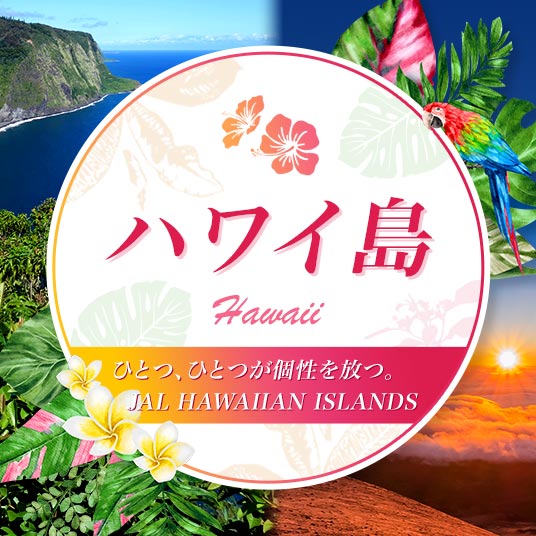 ハワイ島 ひとつ、ひとつが個性を放つ。JAL HAWAIIAN ISLANDS