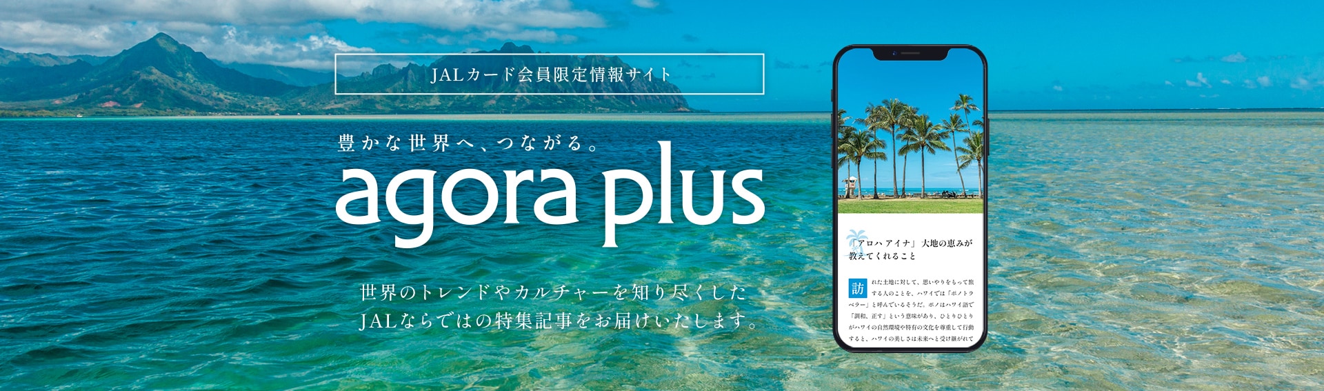 会員限定情報サイト「agora plus」