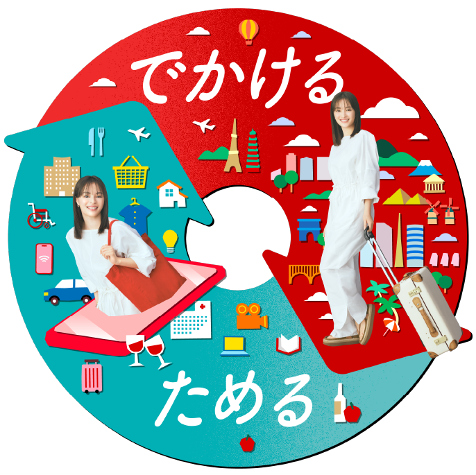 でかける ためる