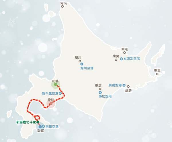 北海道ドラマティックロードMAP