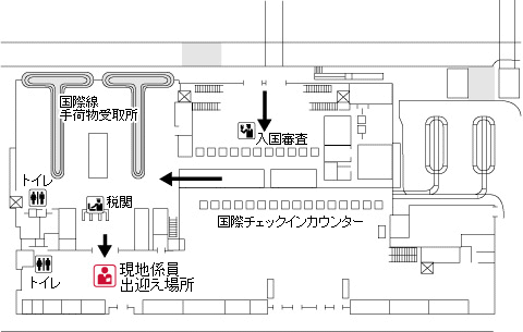 チェンマイ国際空港 到着