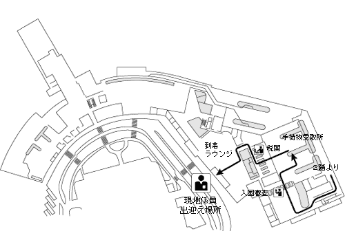 クライストチャーチ国際空港 国際線ターミナル 1階到着