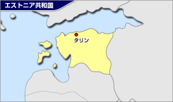 エストニア共和国地図