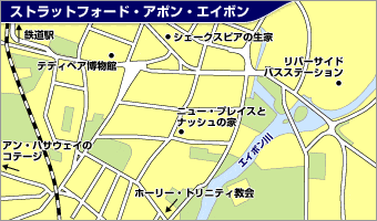 ストラットフォード・アポン・エイボン地図